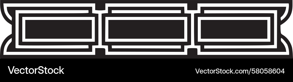 Interlocking Line Pattern Vector Image