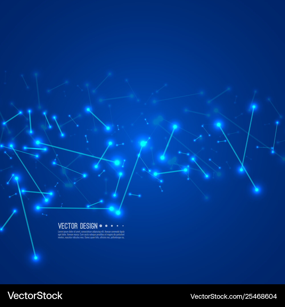 Stream molecular structures Vector Image