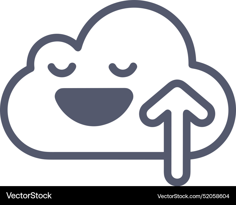 Upload outline icon symbol image Upload outline icon symbol image Vector Image