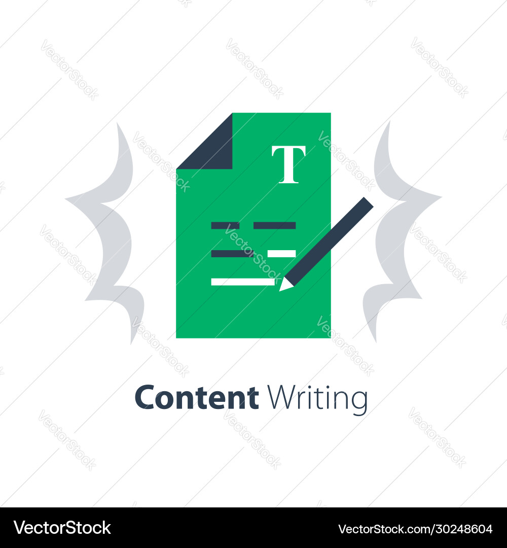 Writing & Summary Tools Vector Image