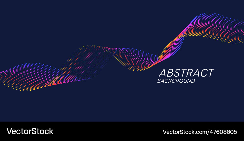 Dynamic Wave Background vector image