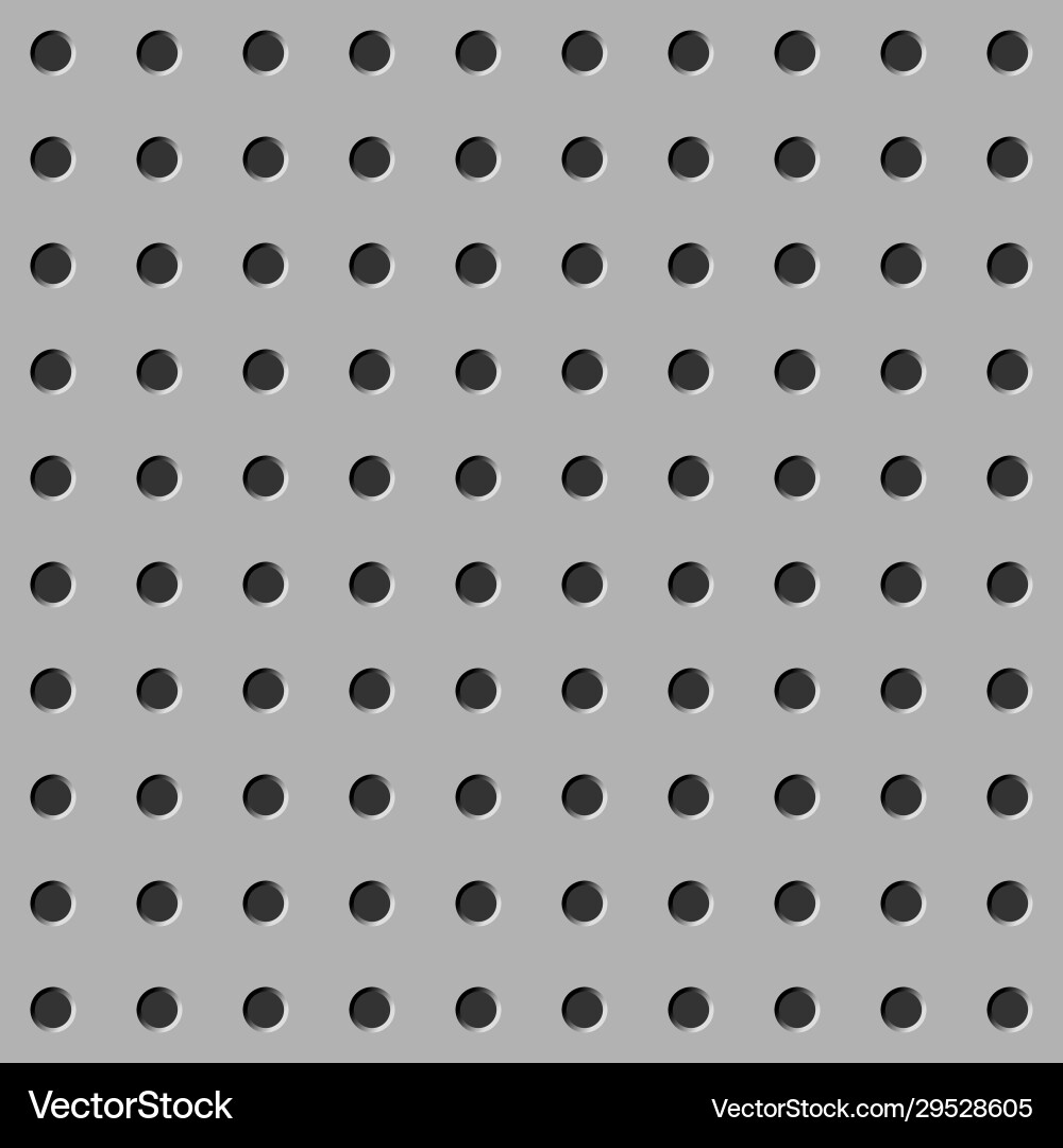Peg board seamless pattern texture perforated Peg board seamless pattern texture perforated vector image