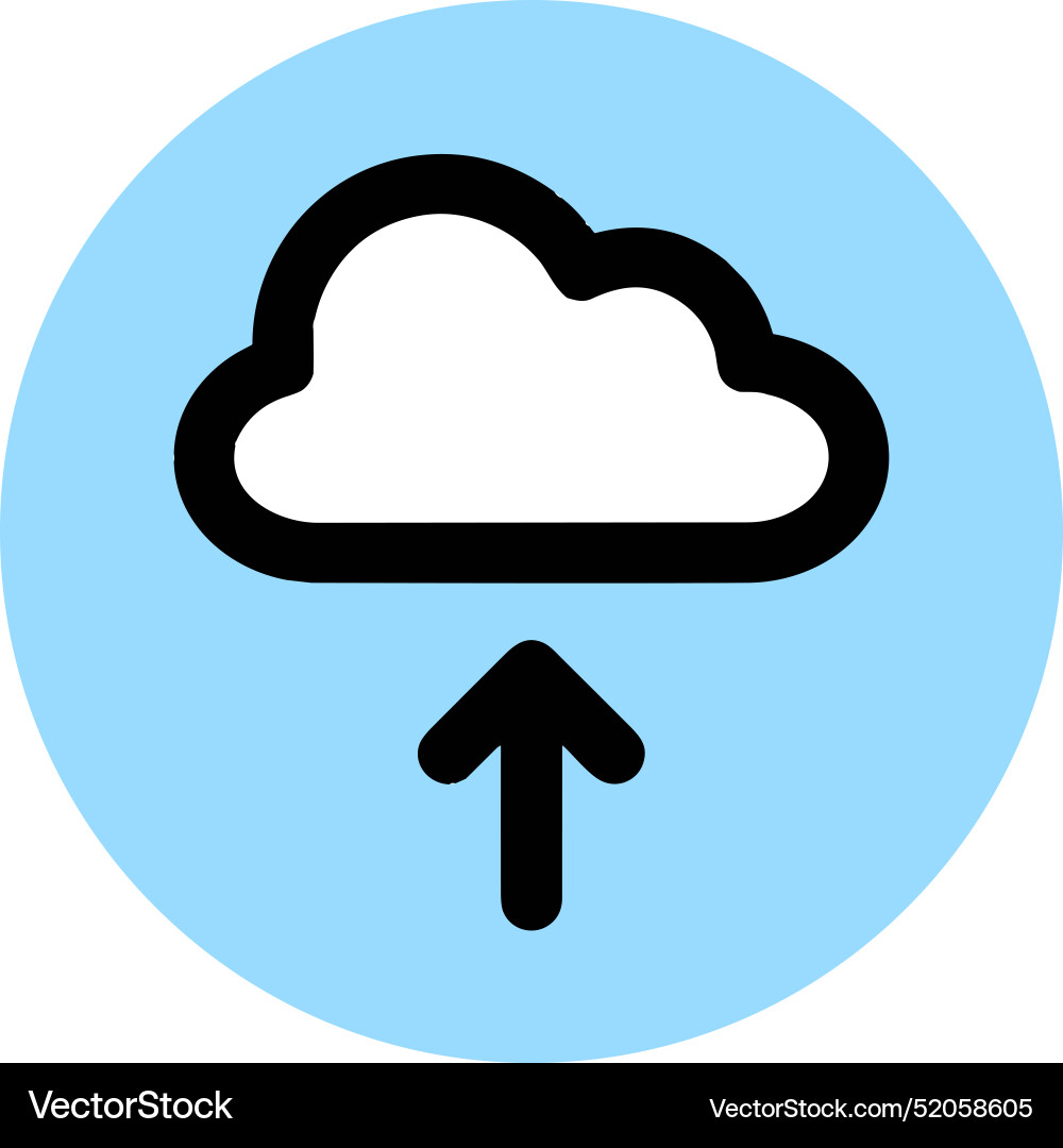 Upload outline icon symbol image Vector Image