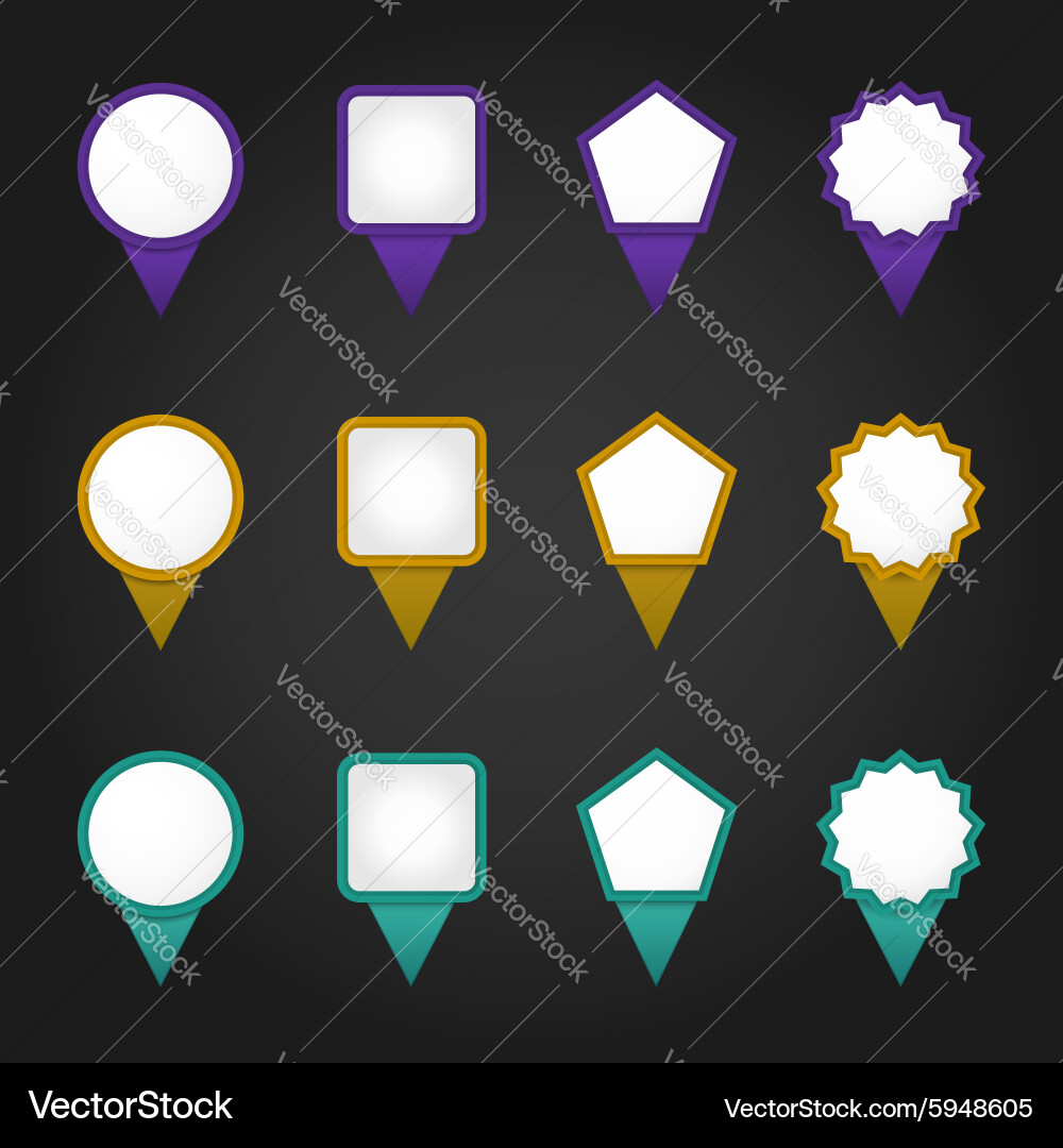 Web pointers Vector Image