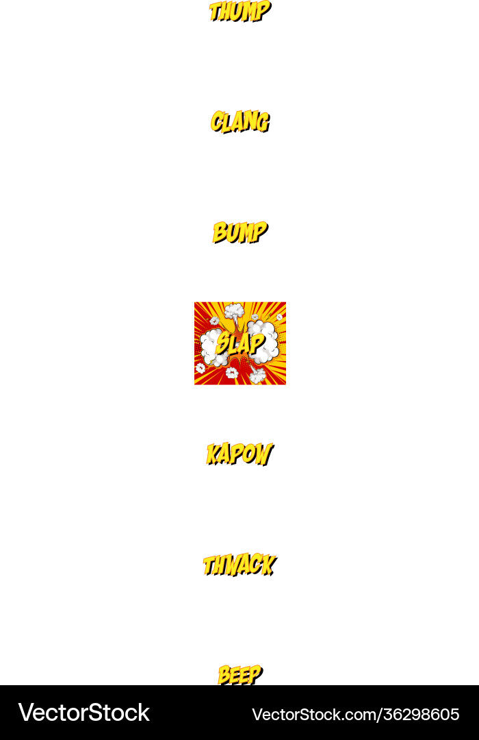 Word slap on comic cloud explosion background Word slap on comic cloud explosion background vector image