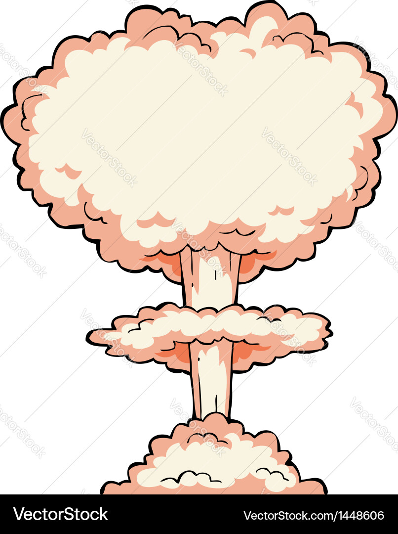 Atomexplosion - Pilzwolke Vektorbild