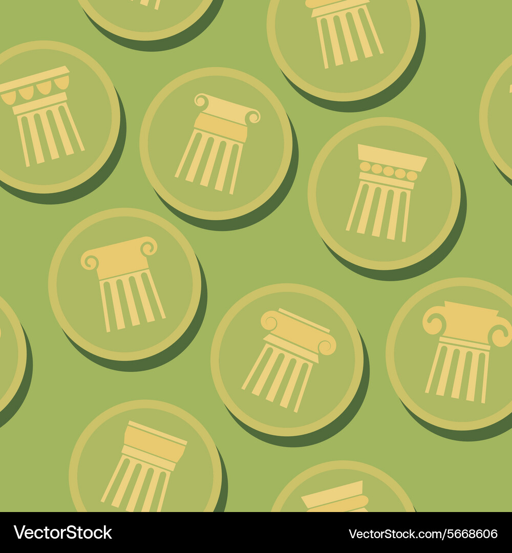Seamless background with ancient columns Vector Image