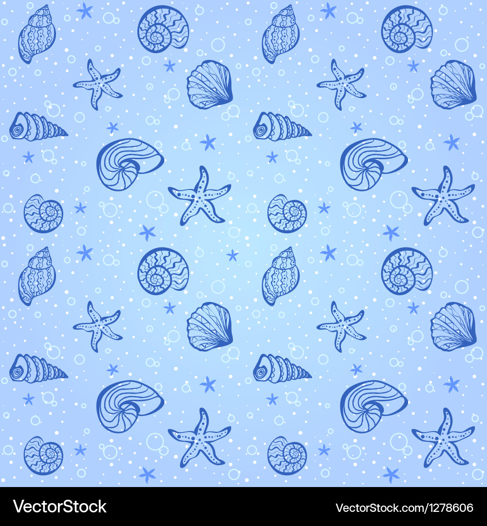Seashell Pattern vector image