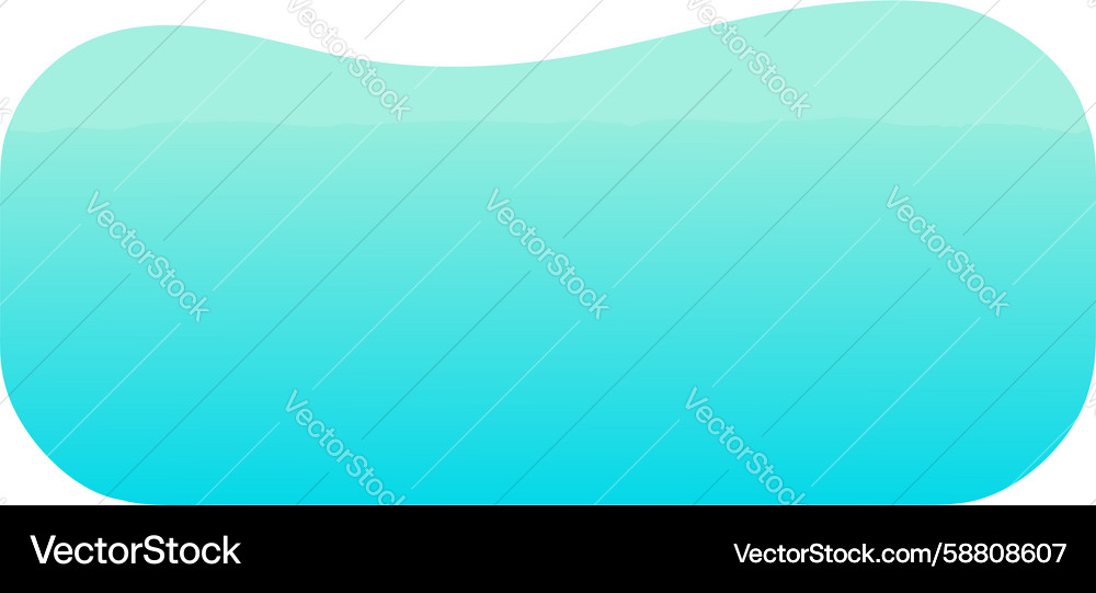 Smooth blue abstract wave shape with gradient Vector Image