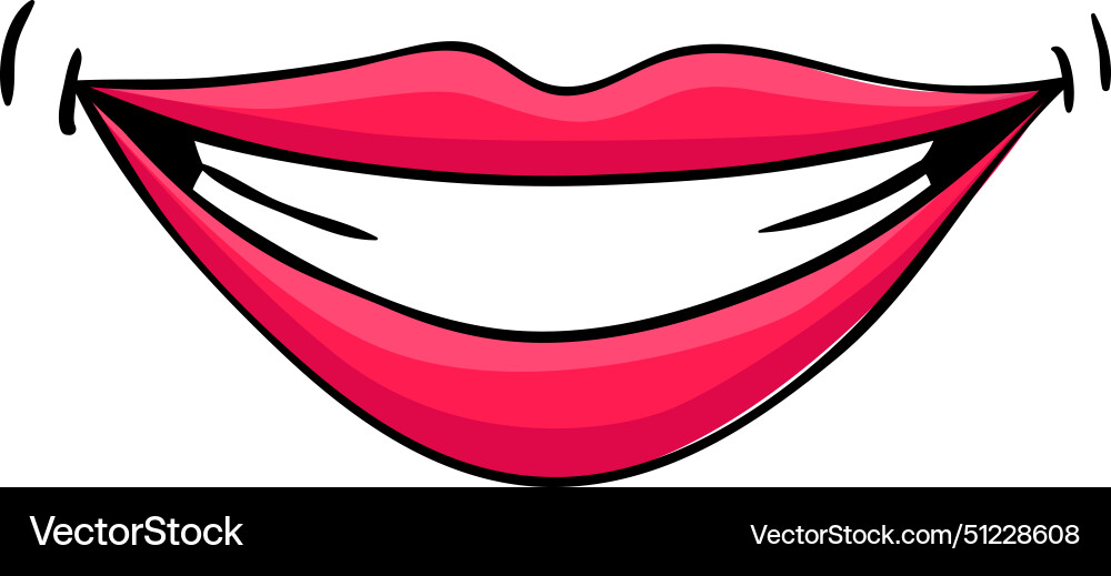 Red Lips weibliche Frau exprimiert Emotion Schönheit Red Lips weibliche Frau exprimiert Emotion Schönheit vektorbild