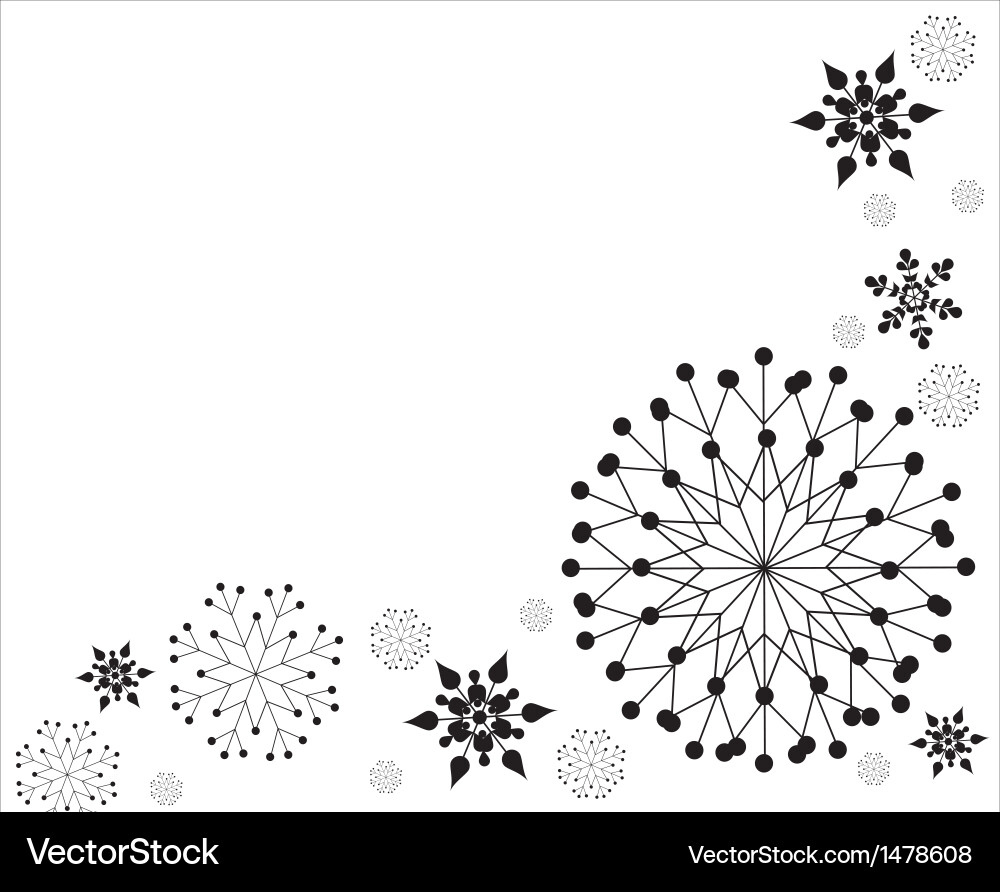 Snowflake background vector image