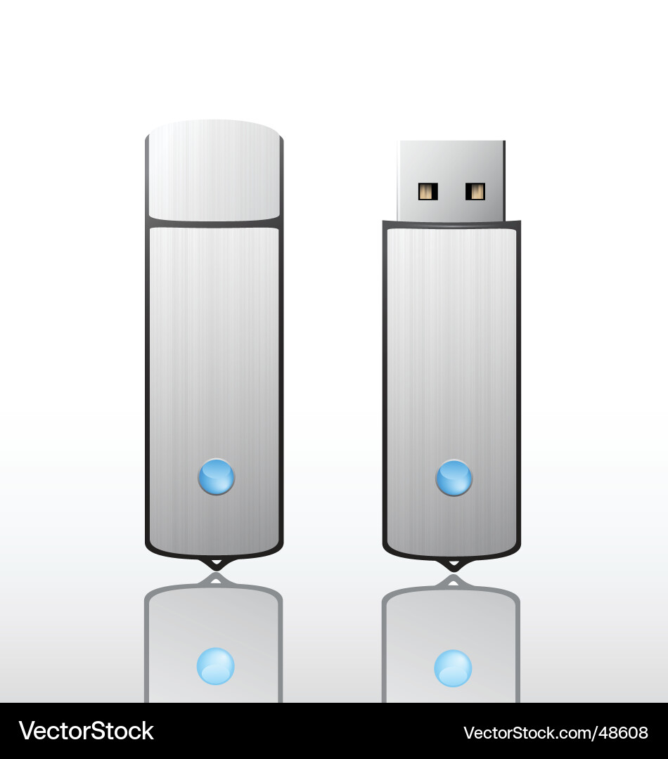 Usb Disk Vector Usb flash drive Royalty Free Vector Image - VectorStock