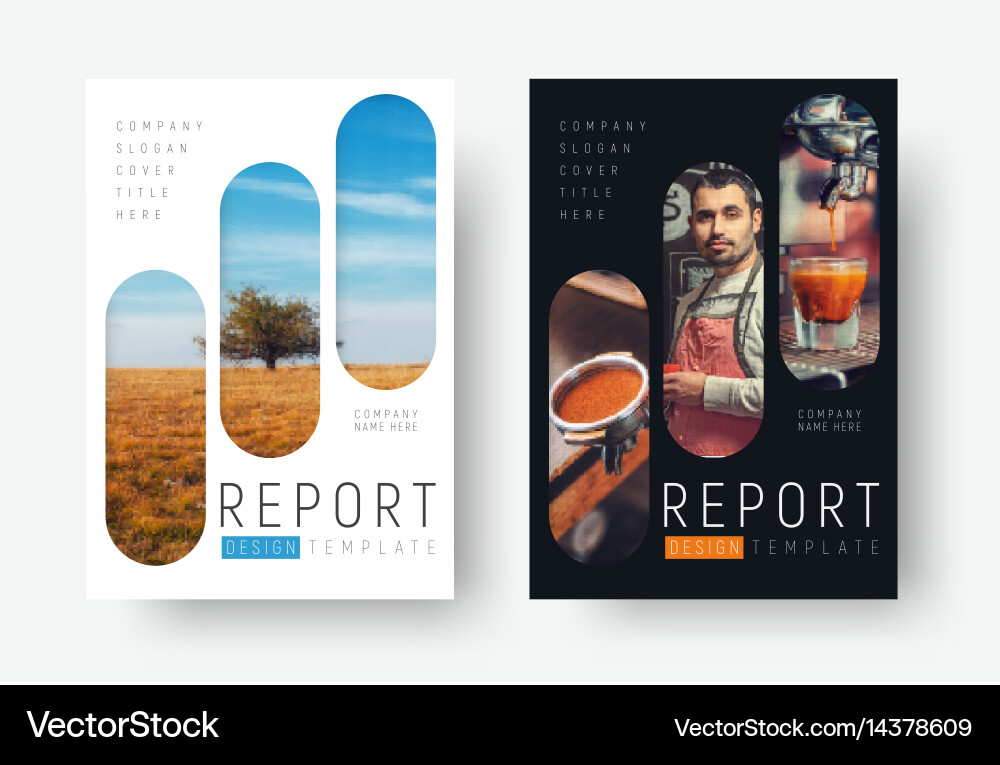Cover design in a minimalistic style vector image