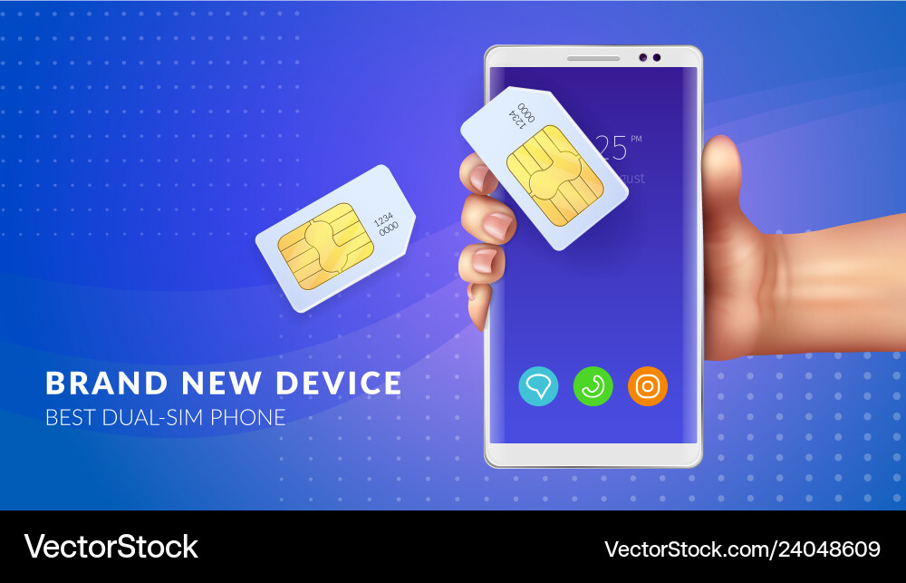 Realistic memory card sim background Realistic memory card sim background vector image