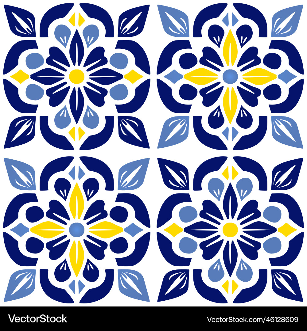 Retro or traditional portuguese moroccan style Retro or traditional portuguese moroccan style vector image