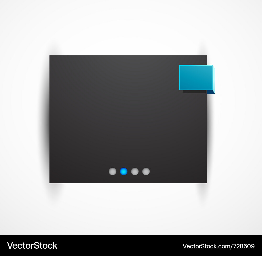 Web box design template Vector Image