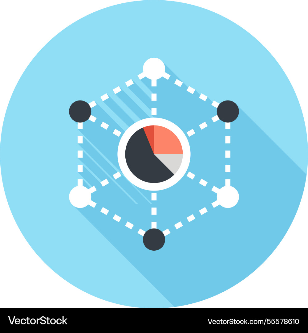 Big data flat web icon concept Big data flat web icon concept vector image