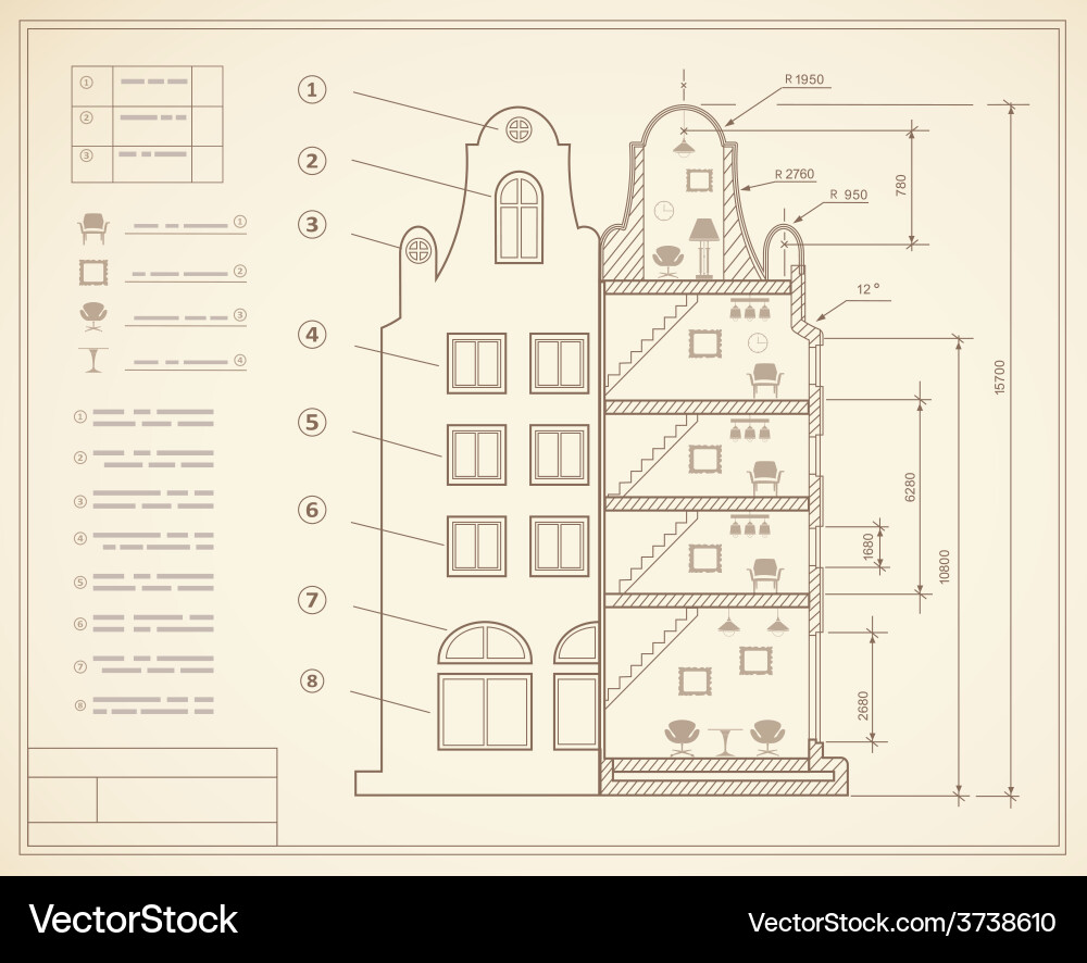 Plan facility Vector Image