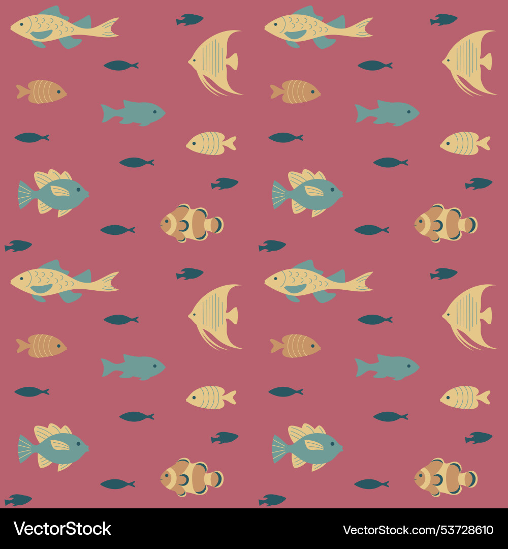 This image is a flat art seamless pattern This image is a flat art seamless pattern Vector Image