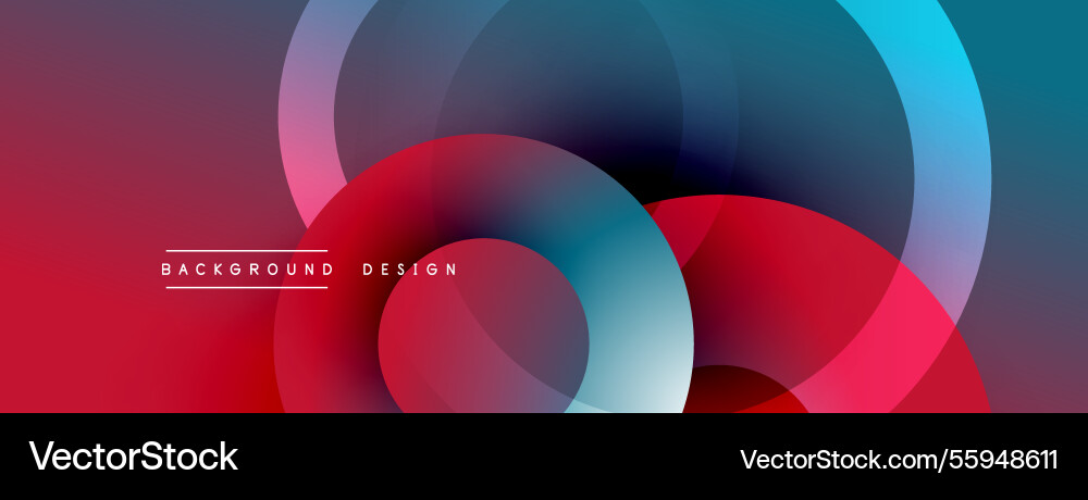 Background design with overlapping circular Background design with overlapping circular Vector Image