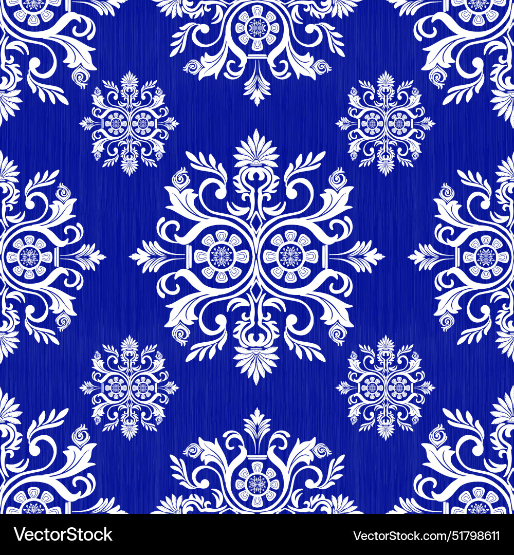 Classic damask seamless pattern classical luxury Vector Image