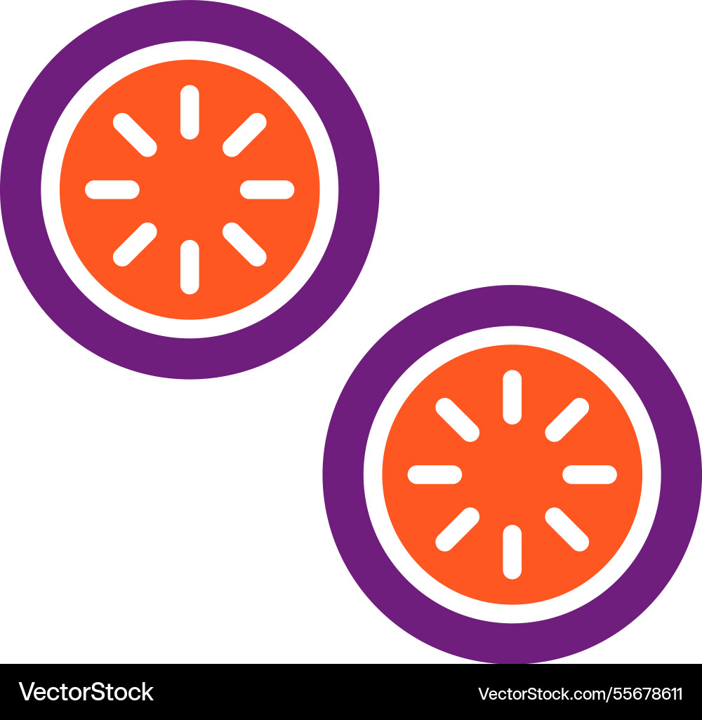 Cucumber slice icon design Vector Image