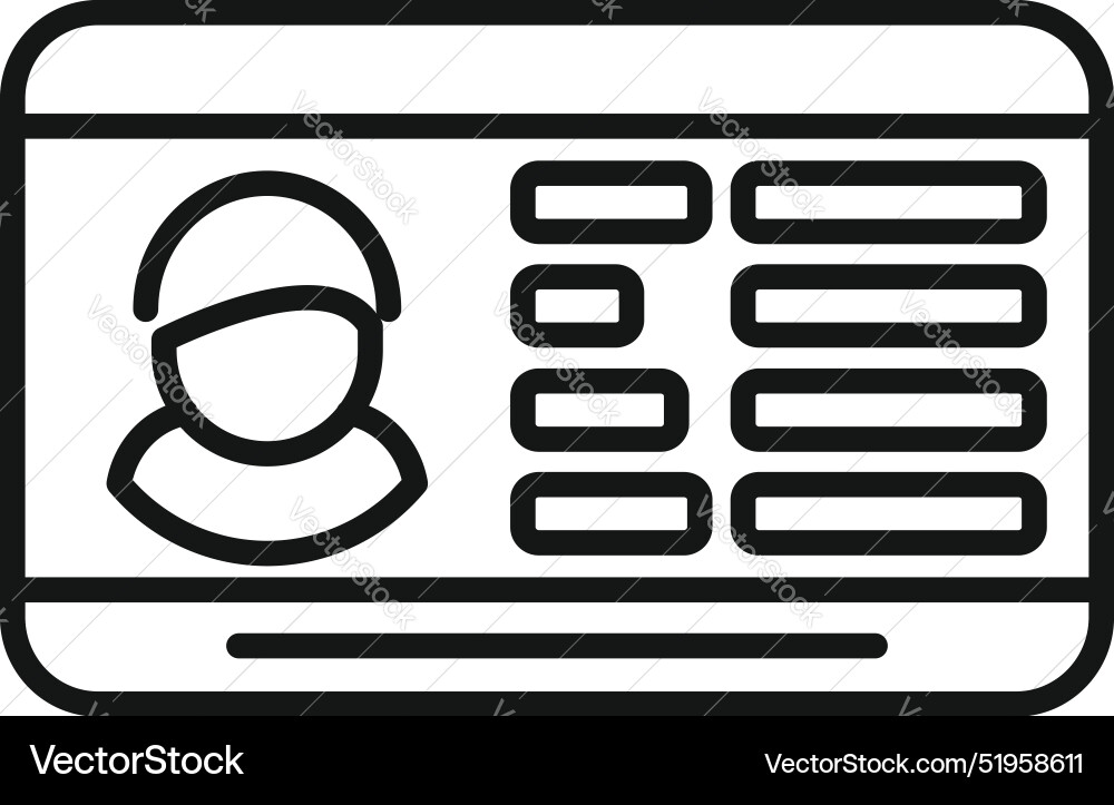 Security system showing user profile with personal Security system showing user profile with personal Vector Image