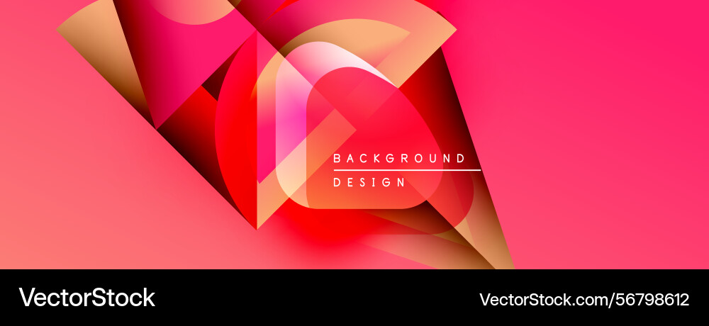 Abstract pink design overlapping shapes create Abstract pink design overlapping shapes create vector image