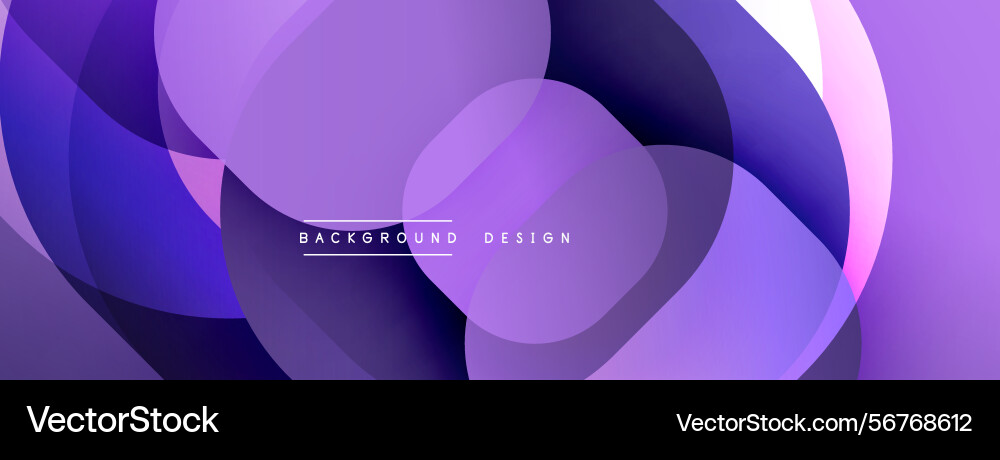Abstract purple design features overlapping Vector Image