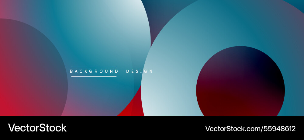 Background design with overlapping circular Vector Image