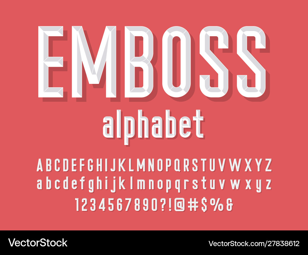 Chisel Lettering Font vector image