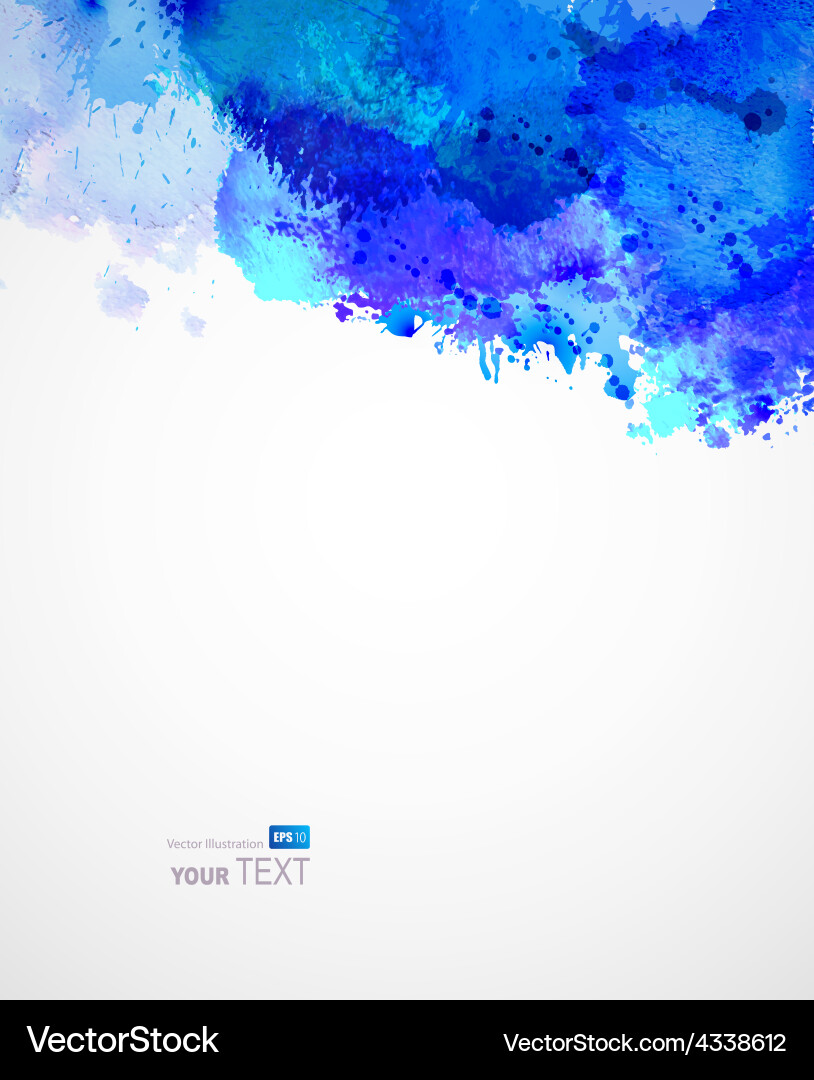 Fluid Splatter Art Background Vector Image