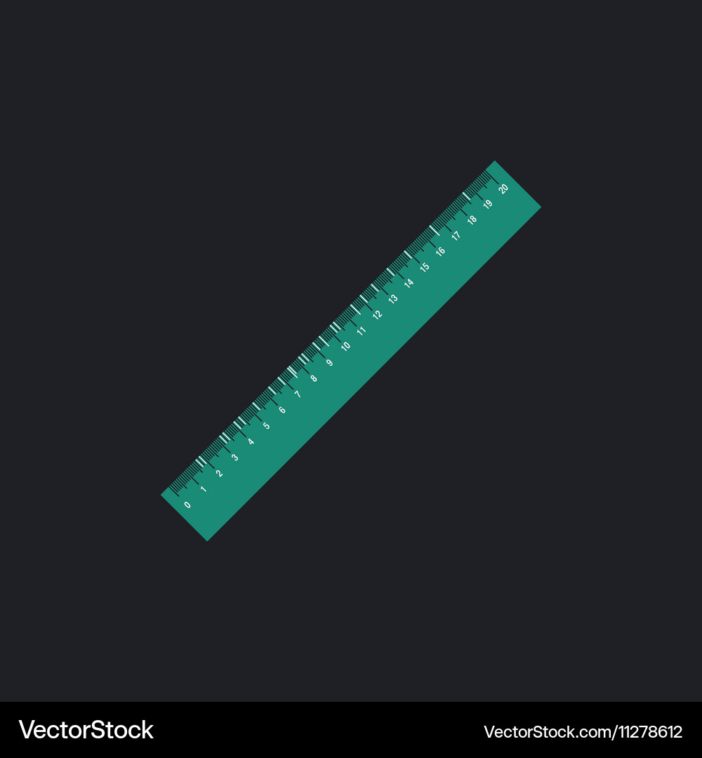 Ruler computer symbol Vector Image