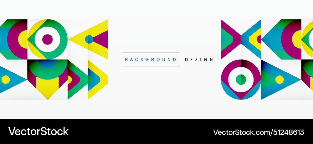 A colorful geometric pattern with arrows A colorful geometric pattern with arrows vector image