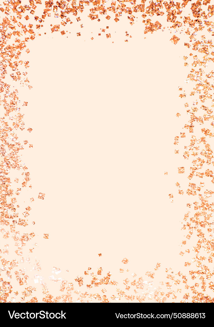 Abstract background with glitter confetti border Vector Image