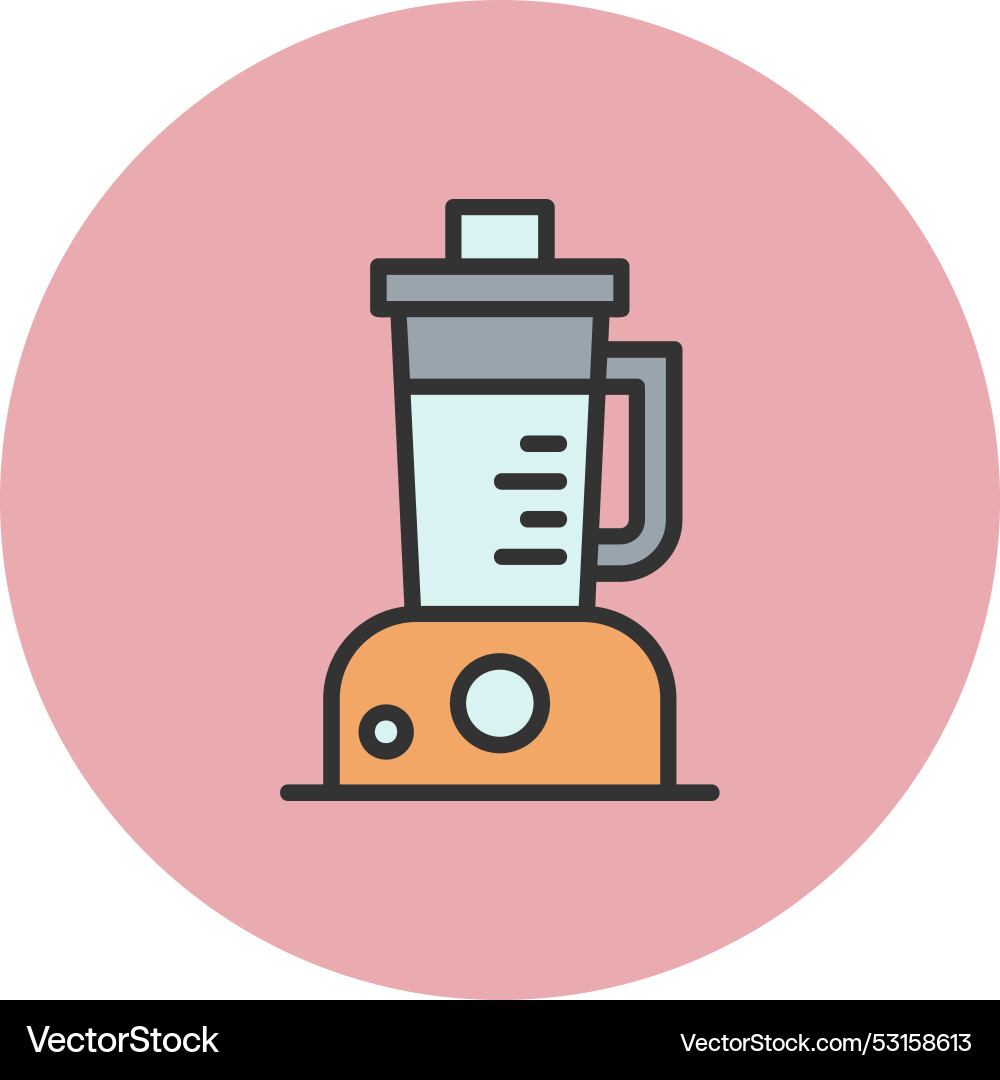 Blender line filled circle icon Vector Image