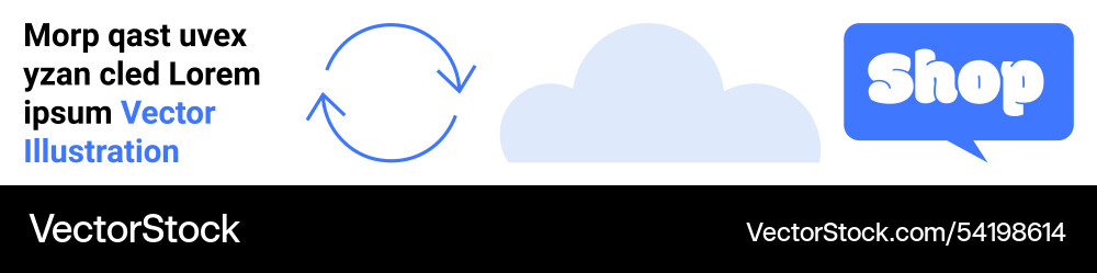 Cloud networking and e-commerce Vector Image