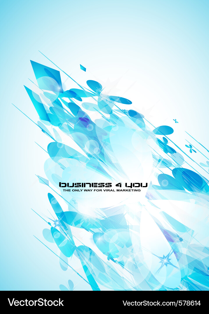 Dynamic Blue Abstract Background vector image