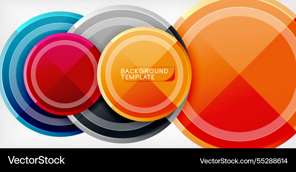 Minimal geometric abstract background circle Vector Image