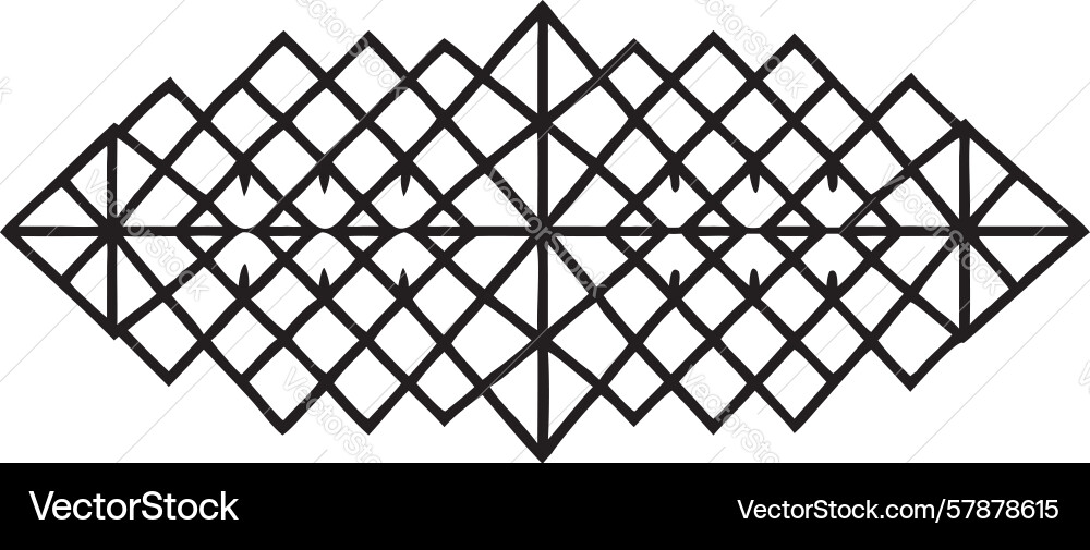 Isometric triangular grid pattern abstract 3d vector image