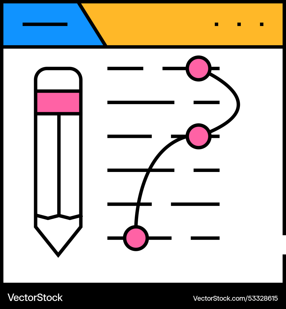 Text edit seo optimization icon color Vector Image