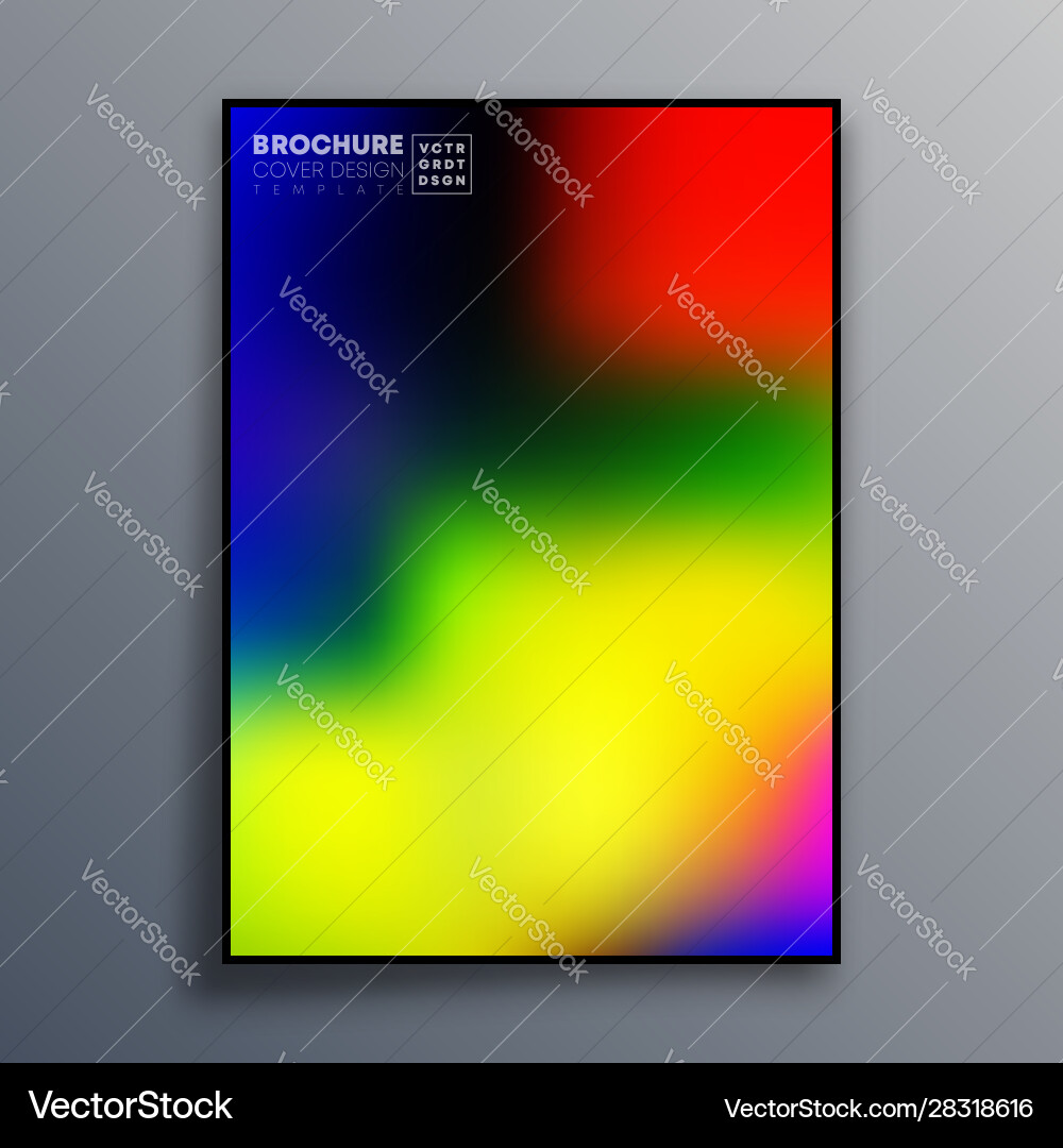 Abstract poster design with colorful gradient Abstract poster design with colorful gradient vector image