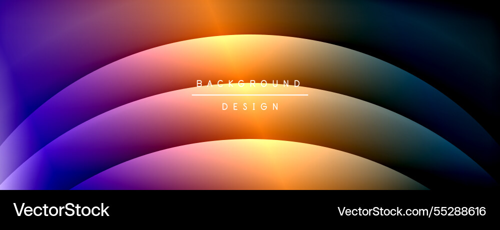 Bright rainbow style color gradient with curve Vector Image