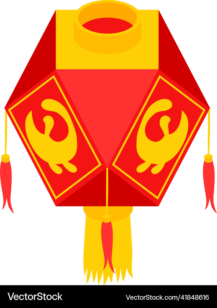 Chinese paper lantern composition Chinese paper lantern composition vector image