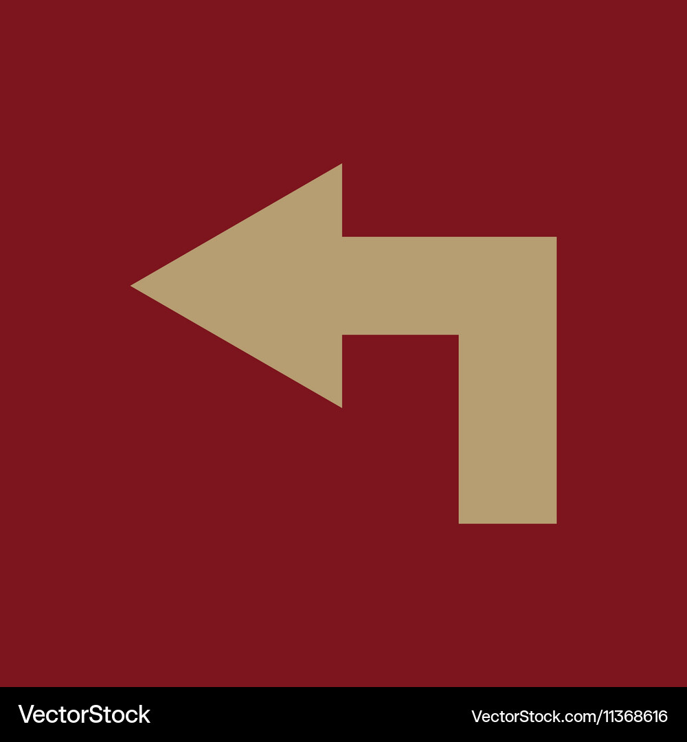 Left icon direction and arrow navigation Vector Image