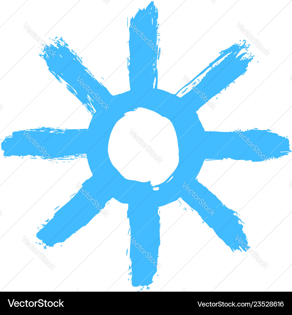 One of twenty snowflakes that are included in set vector image