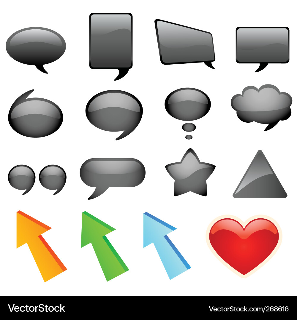 Speech bubbles Vector Image