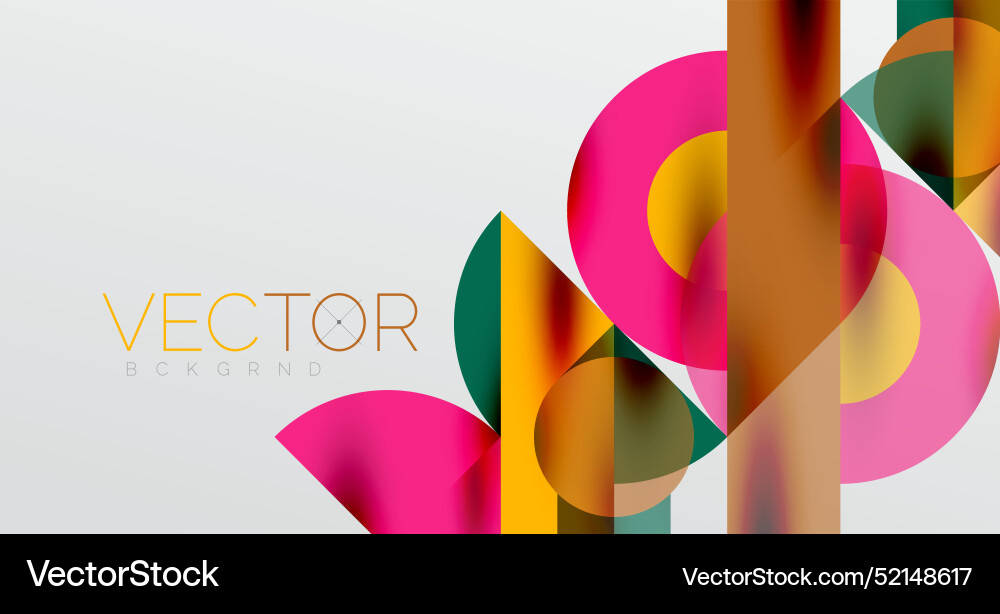 Circles and shadows colorful round elements Circles and shadows colorful round elements vector image