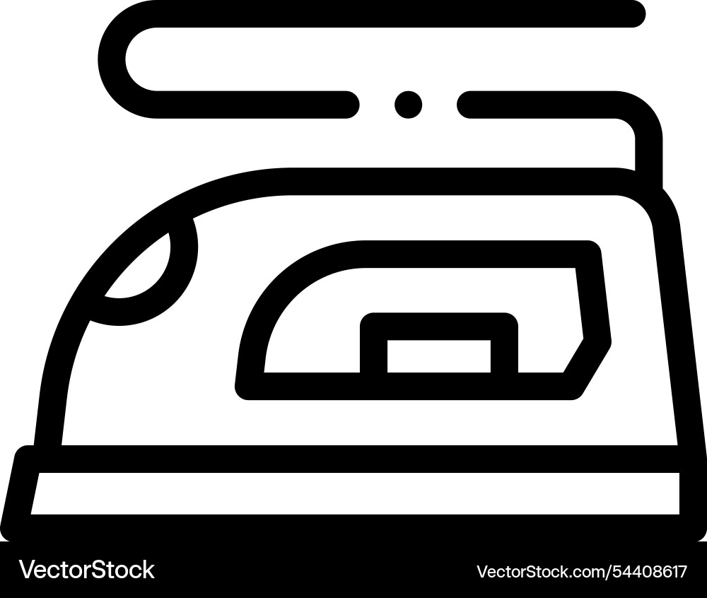 Iron icon thin linear style design isolated Iron icon thin linear style design isolated vector image