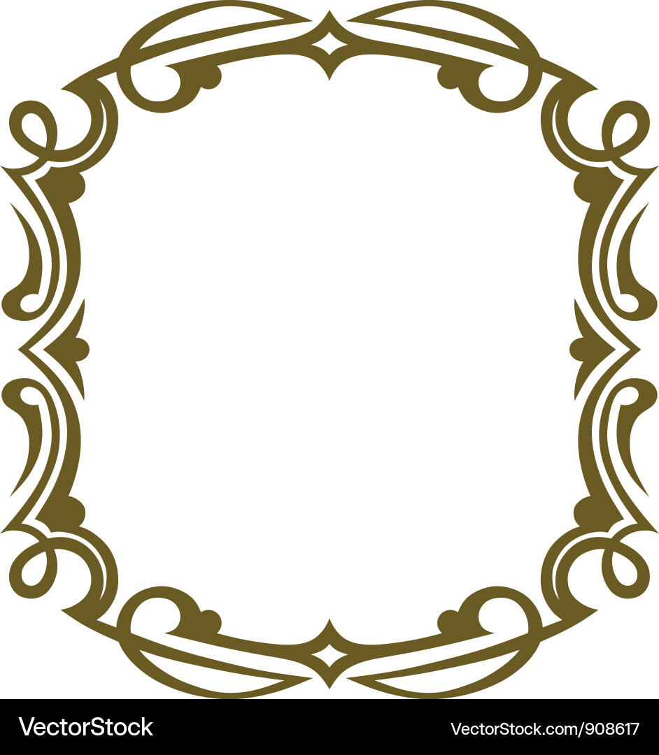 Ornate Frame Decoration Vector Image
